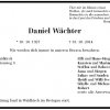 Waechter Daniel 1927-2014 Todesanzeige 2